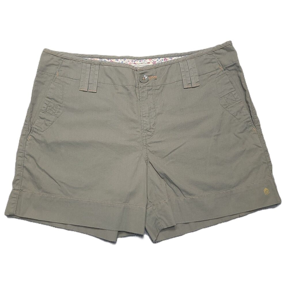Levis "Crafted With Pride" Shorts Womens 10 Mid Rise Chino Green Cotton - Picture 15 of 16